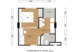 Condo for sale in Rangsit area, price less than a million.